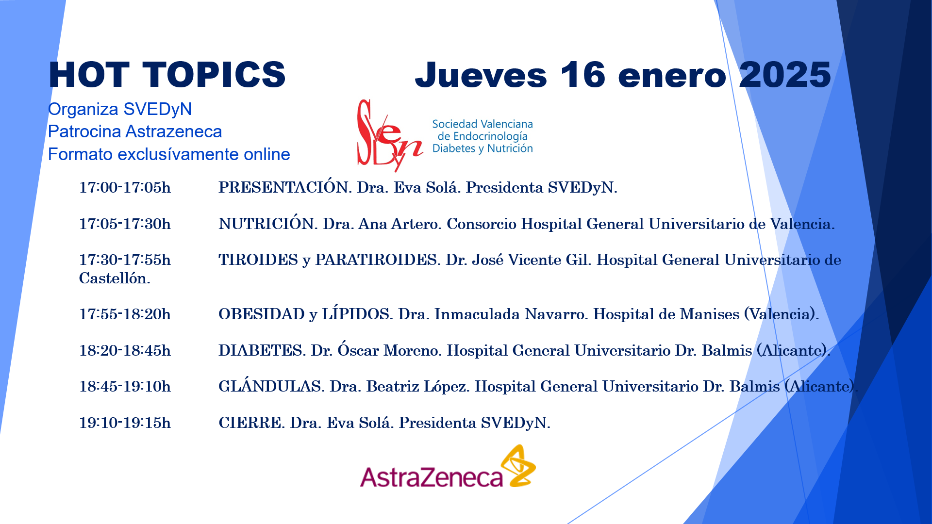 Jornada "Hot Topics" Jueves 16 de enero