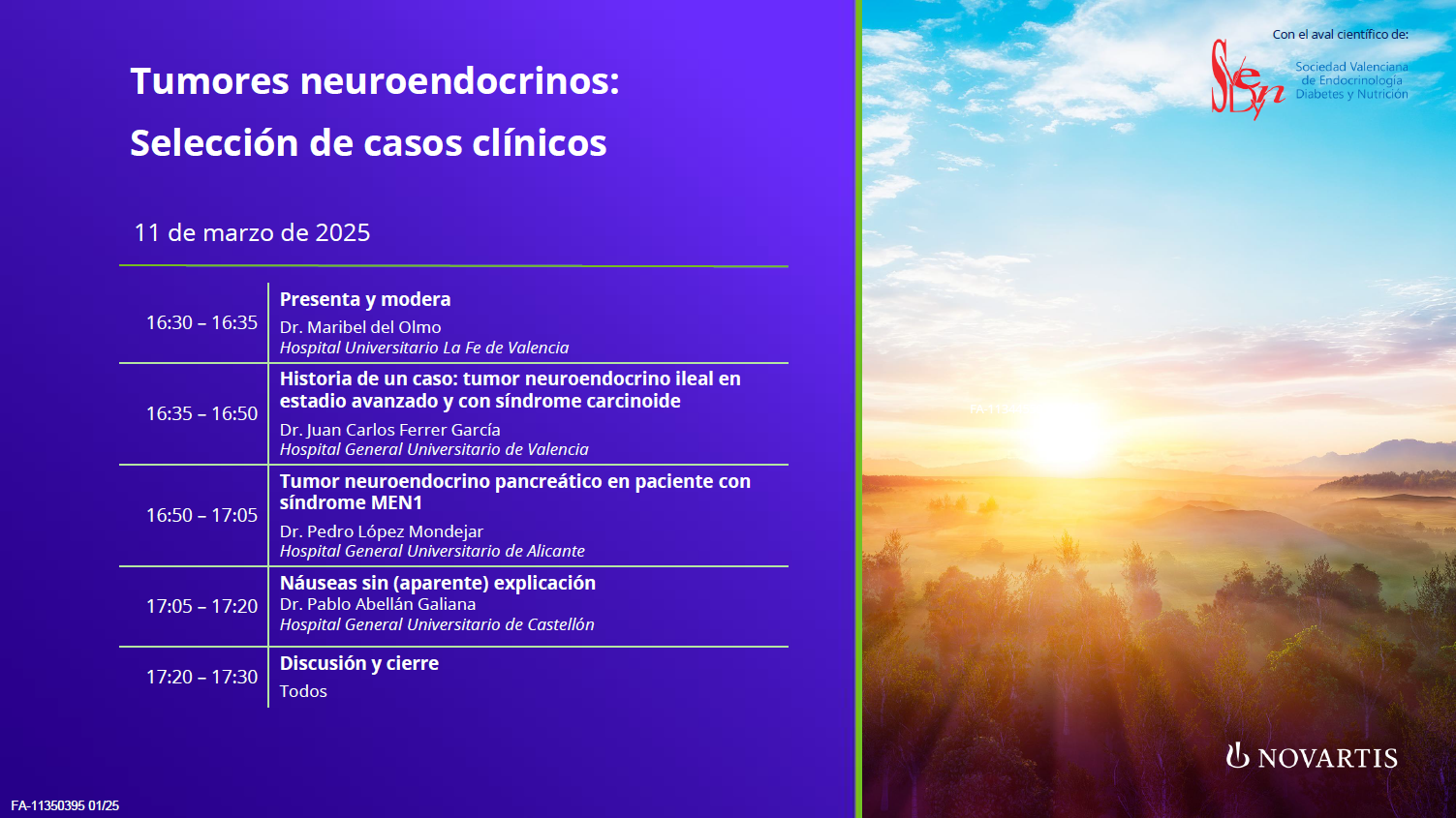 Tumores neuroendocrinos: selección de casos clínicos  Martes 11 de marzo