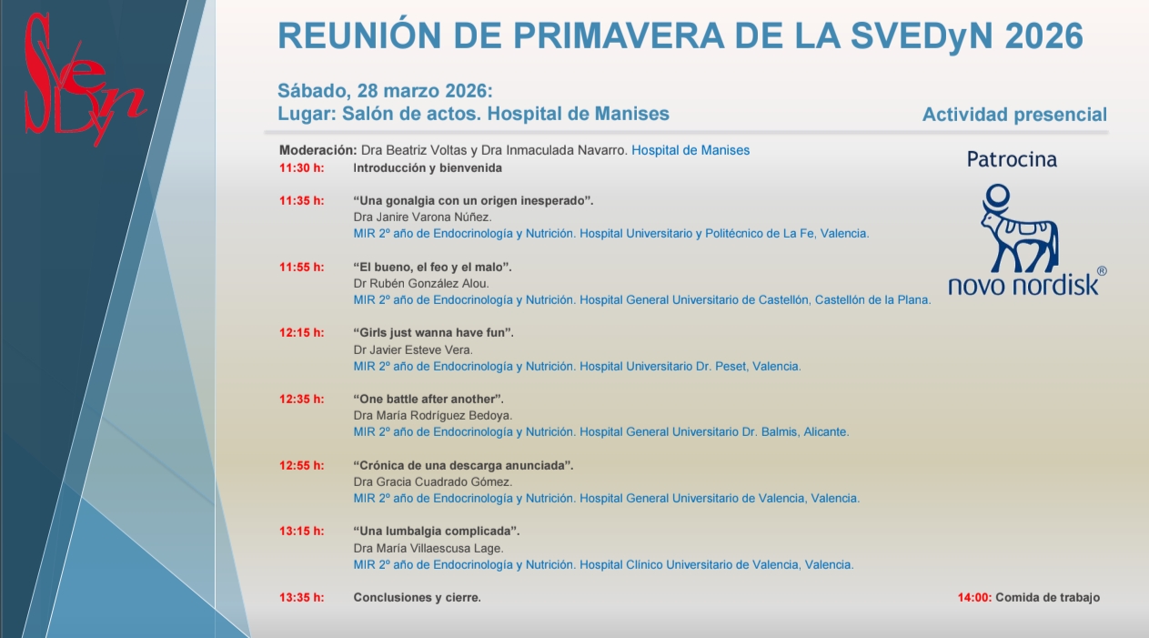 Reunión de Primavera SVEDyN 2026