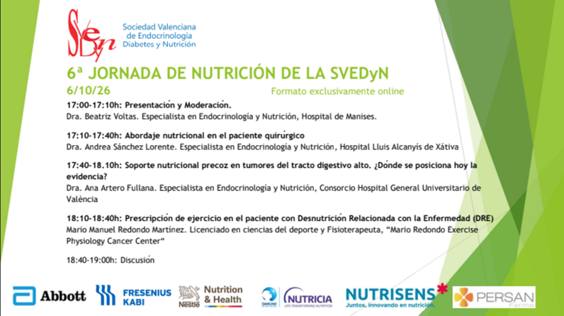 Sexta Jornada de Nutrición