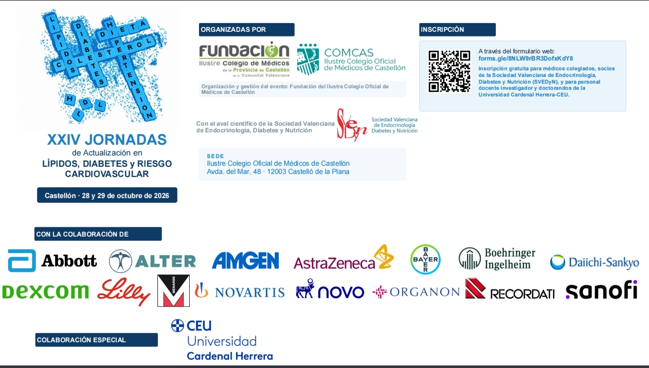 XXIV Jornadas de Actualización en Lípidos, Diabetes y Riesgo Cardiovascular