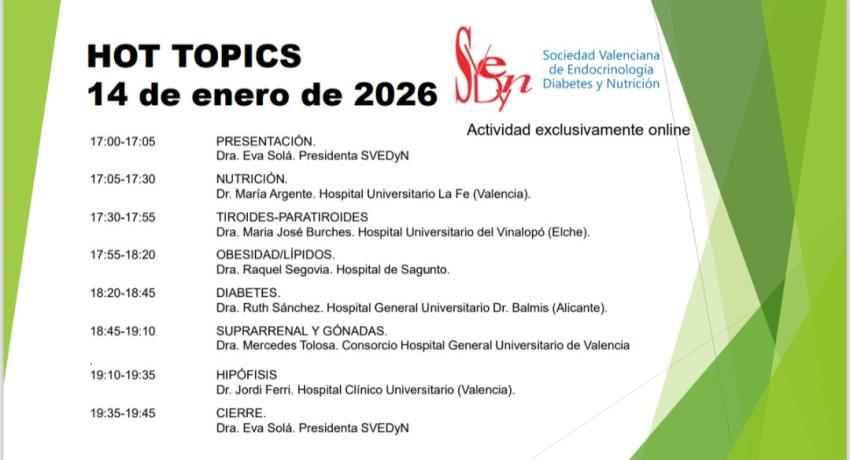 Jornada "Hot Topics" 2026