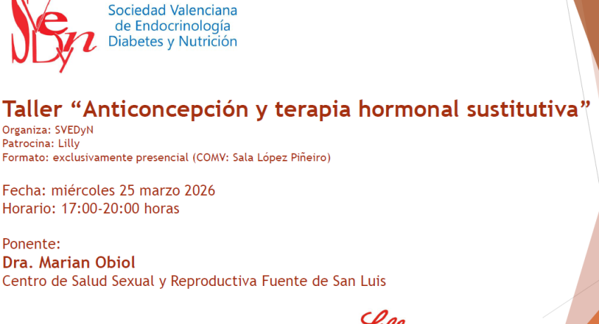 Taller “Anticoncepción y terapia hormonal sustitutiva”
