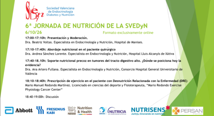 Sexta Jornada de Nutrición